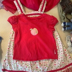 American Girl Apple Dress and Shirt